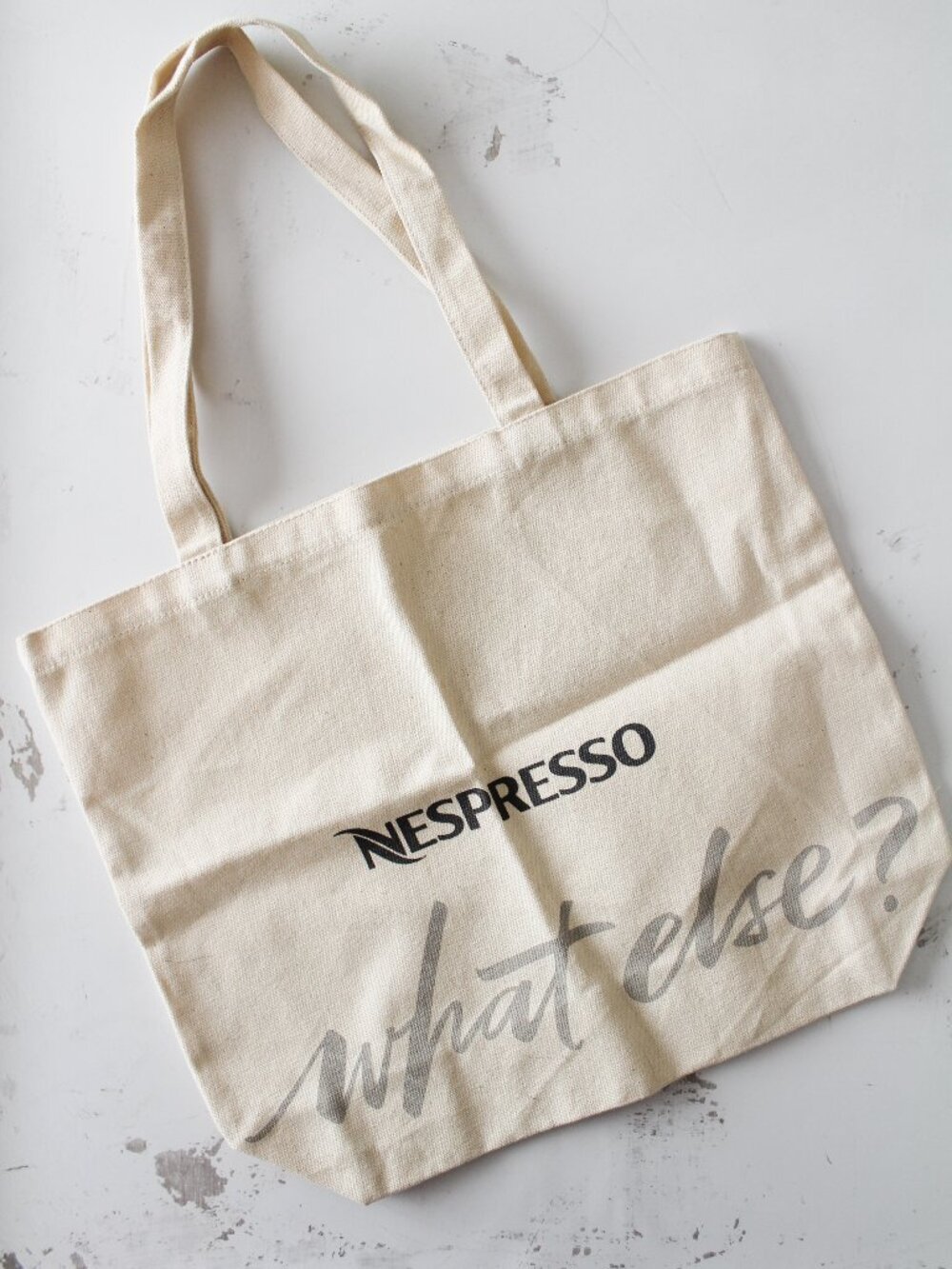 New Nespresso "What else" organic Cotton TOTE Bag - NEW